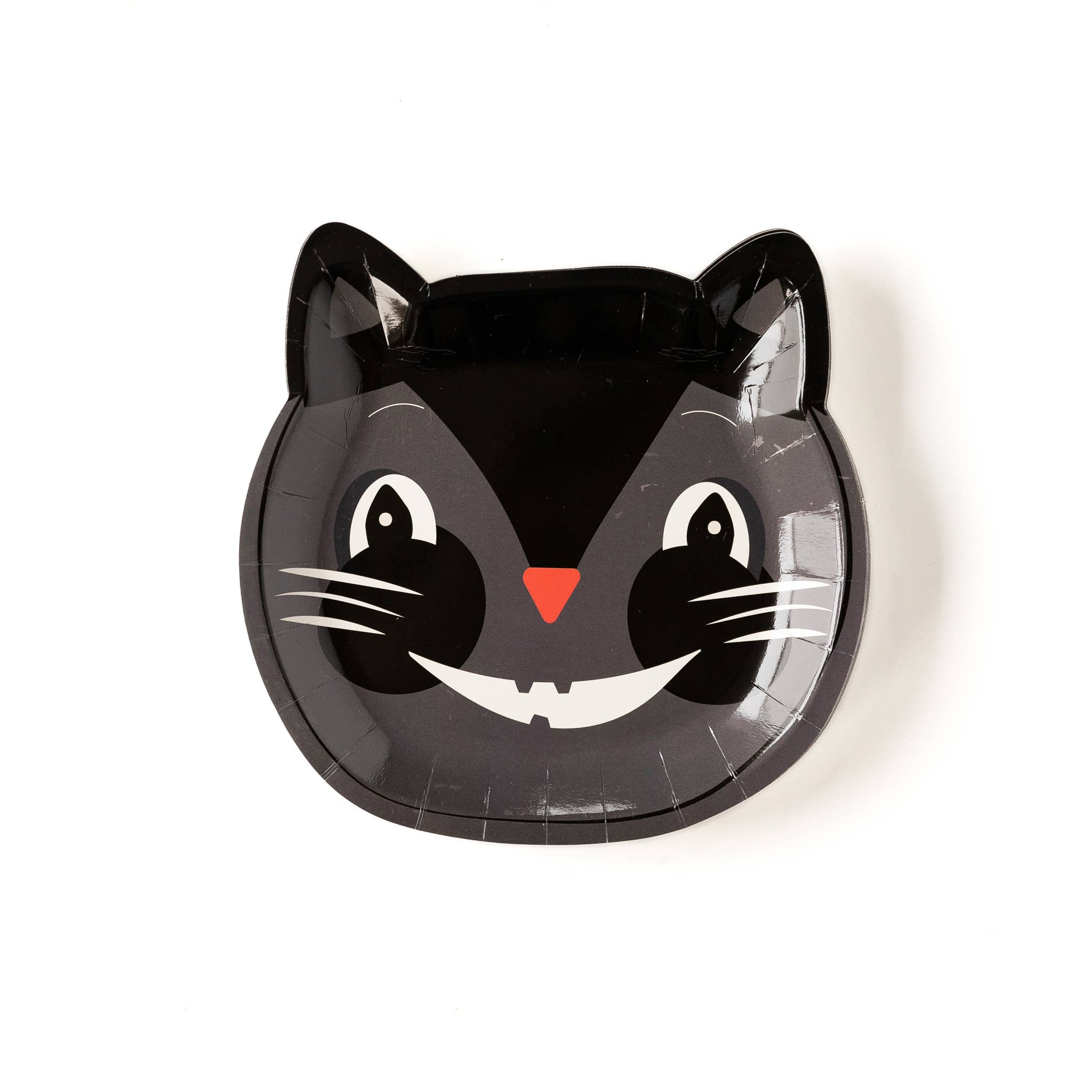 Vintage Halloween Cat Plate (8 pk)
