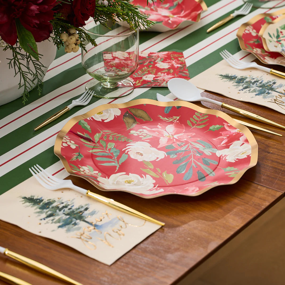 Winter Blossom Large Plate (8 Pack)