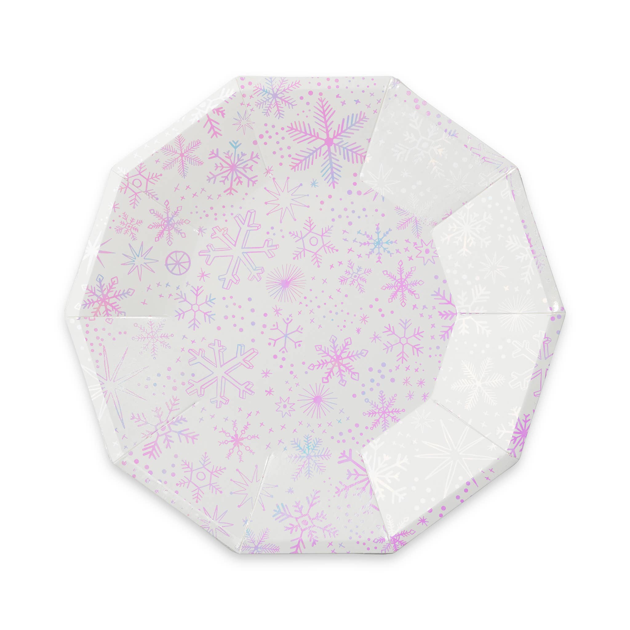 Frosted Snowflake Large Plates (8 pk)