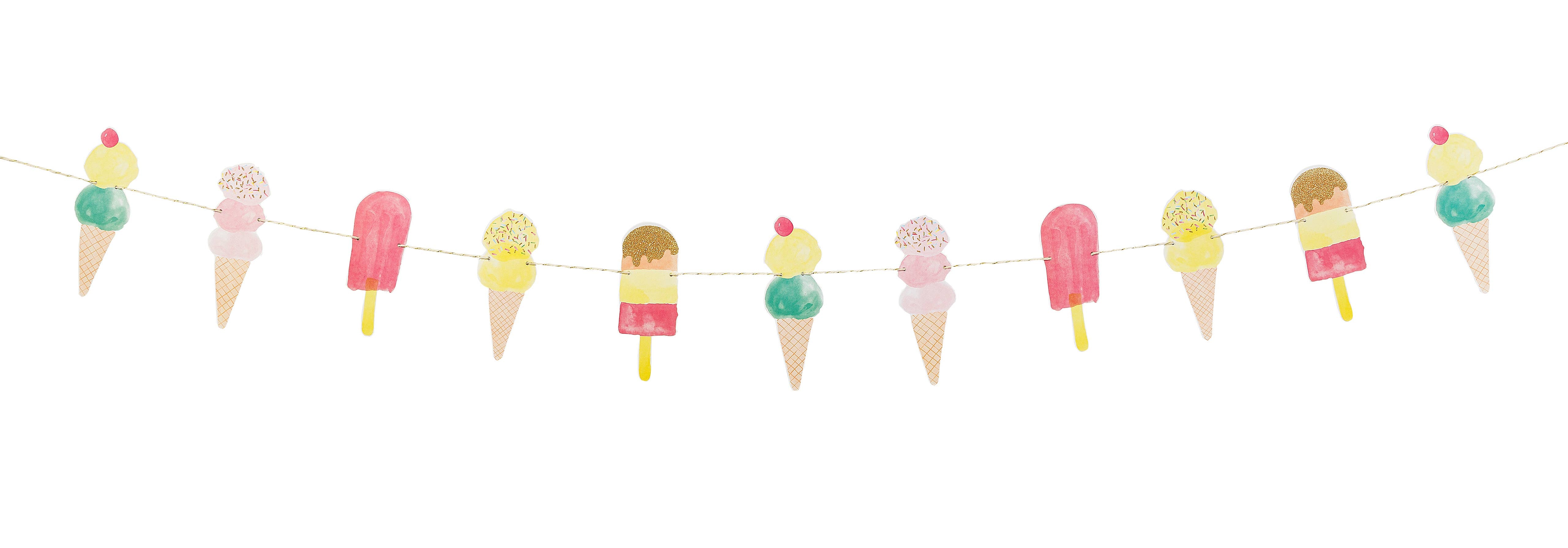 We Heart Ice Cream Garland
