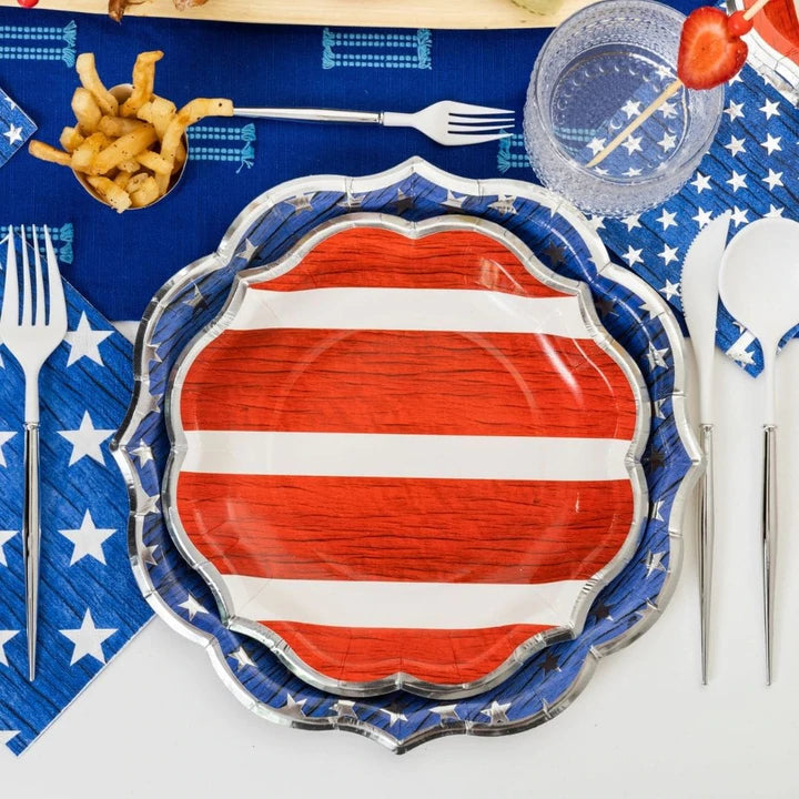 Stars and Stripes Large Plates (8 Count)