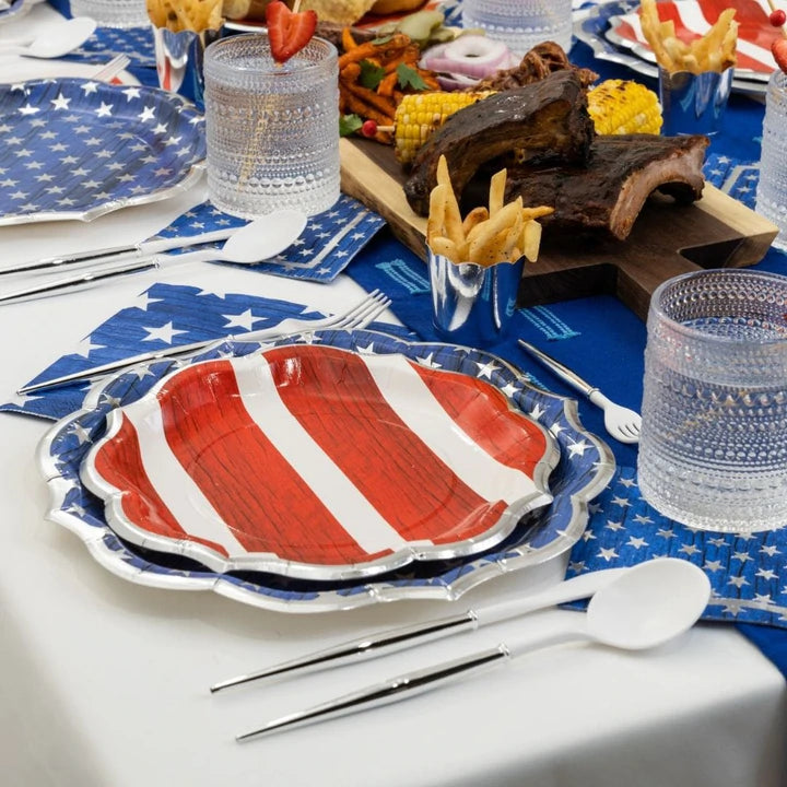 Stars and Stripes Small Plates (8 Count)