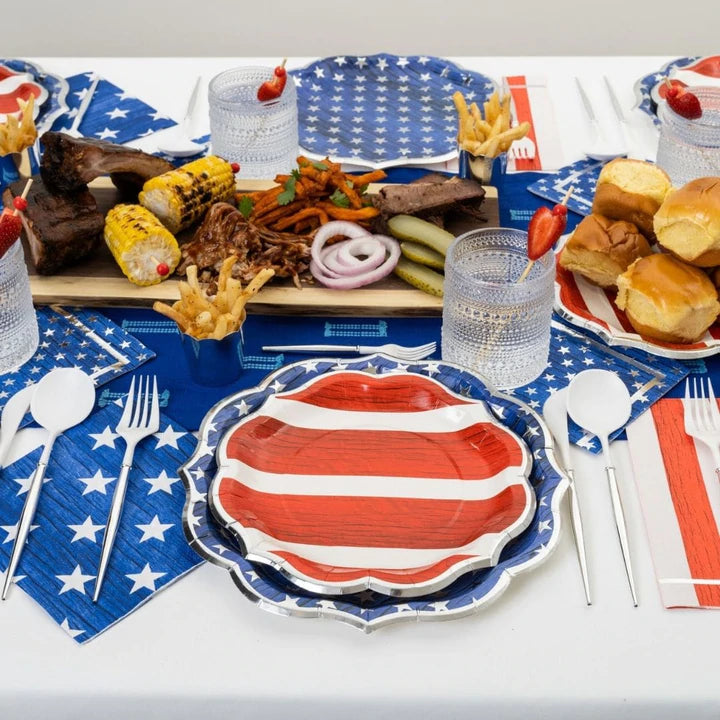Stars and Stripes Large Plates (8 Count)
