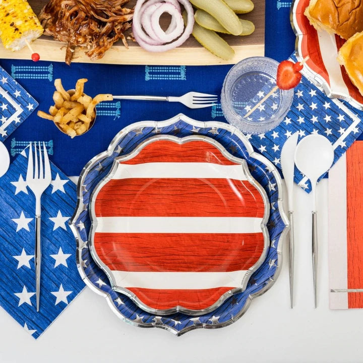 Stars and Stripes Small Plates (8 Count)