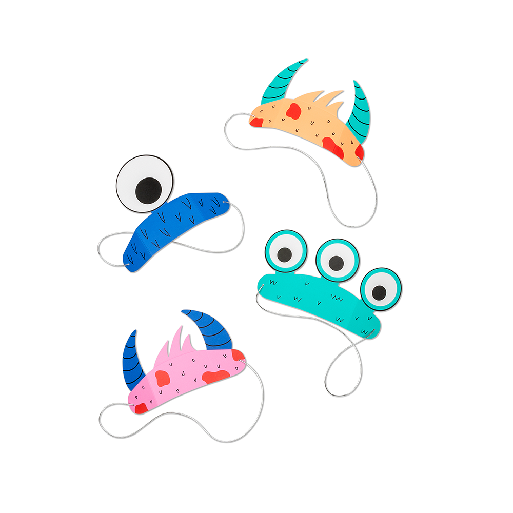 Little Monsters Party Headband Set (8 Pk)