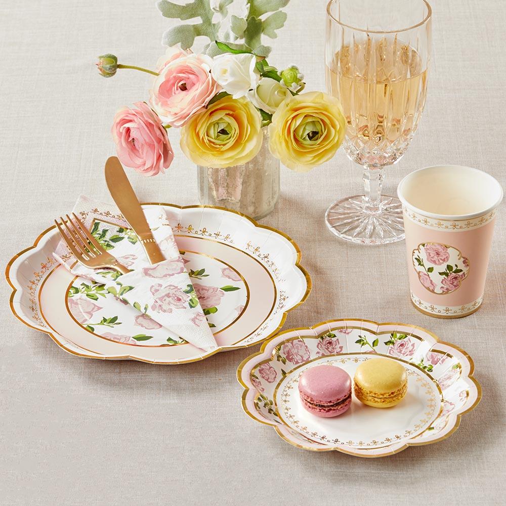 Tea Time Whimsy Paper Cups in Pink (8 pk)