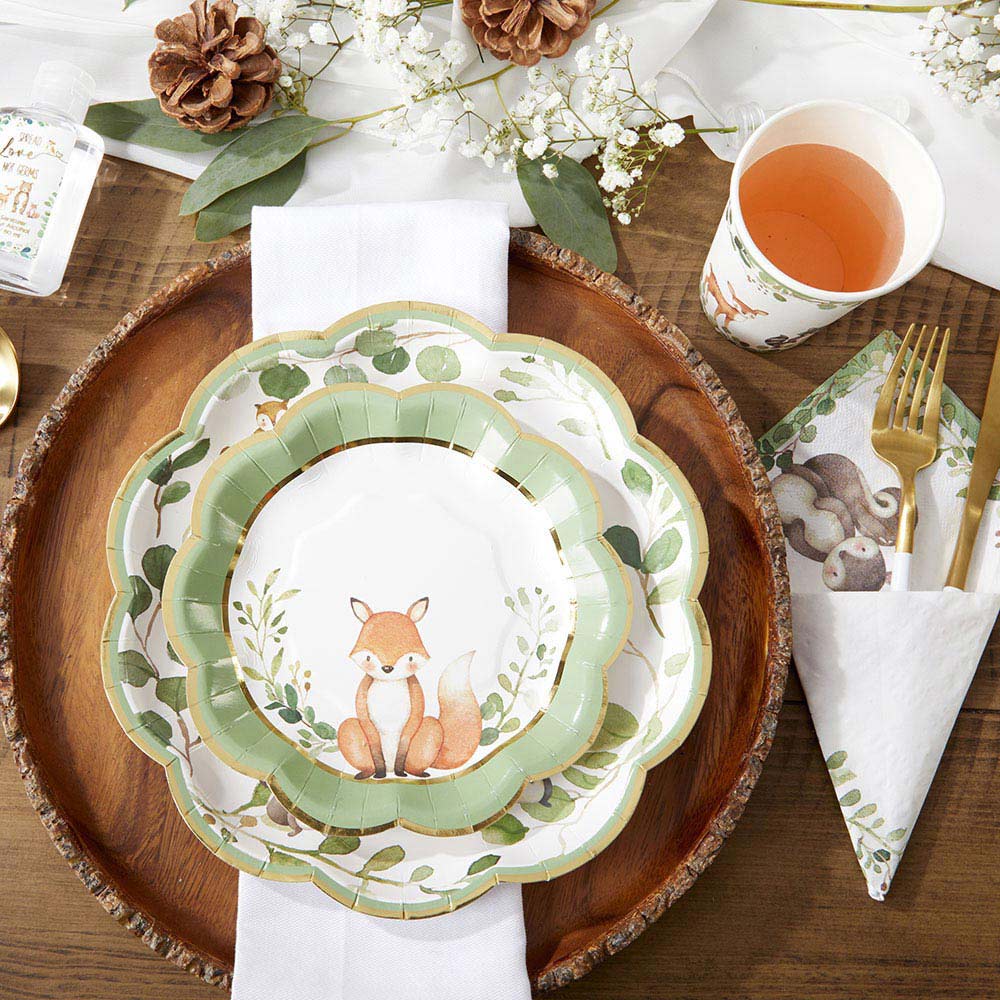 Woodland Creatures Large Paper Plates (16 pk)