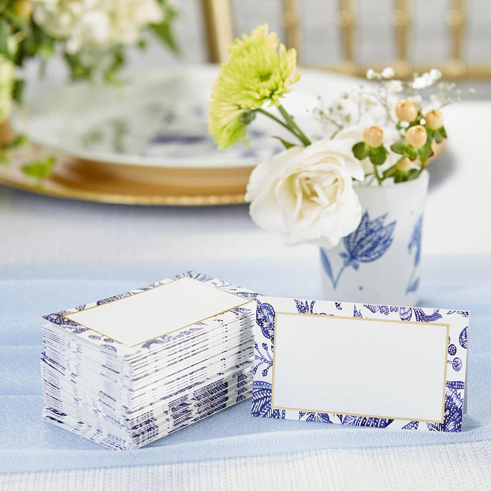 Blue Willow Tent Cards (50 pk)