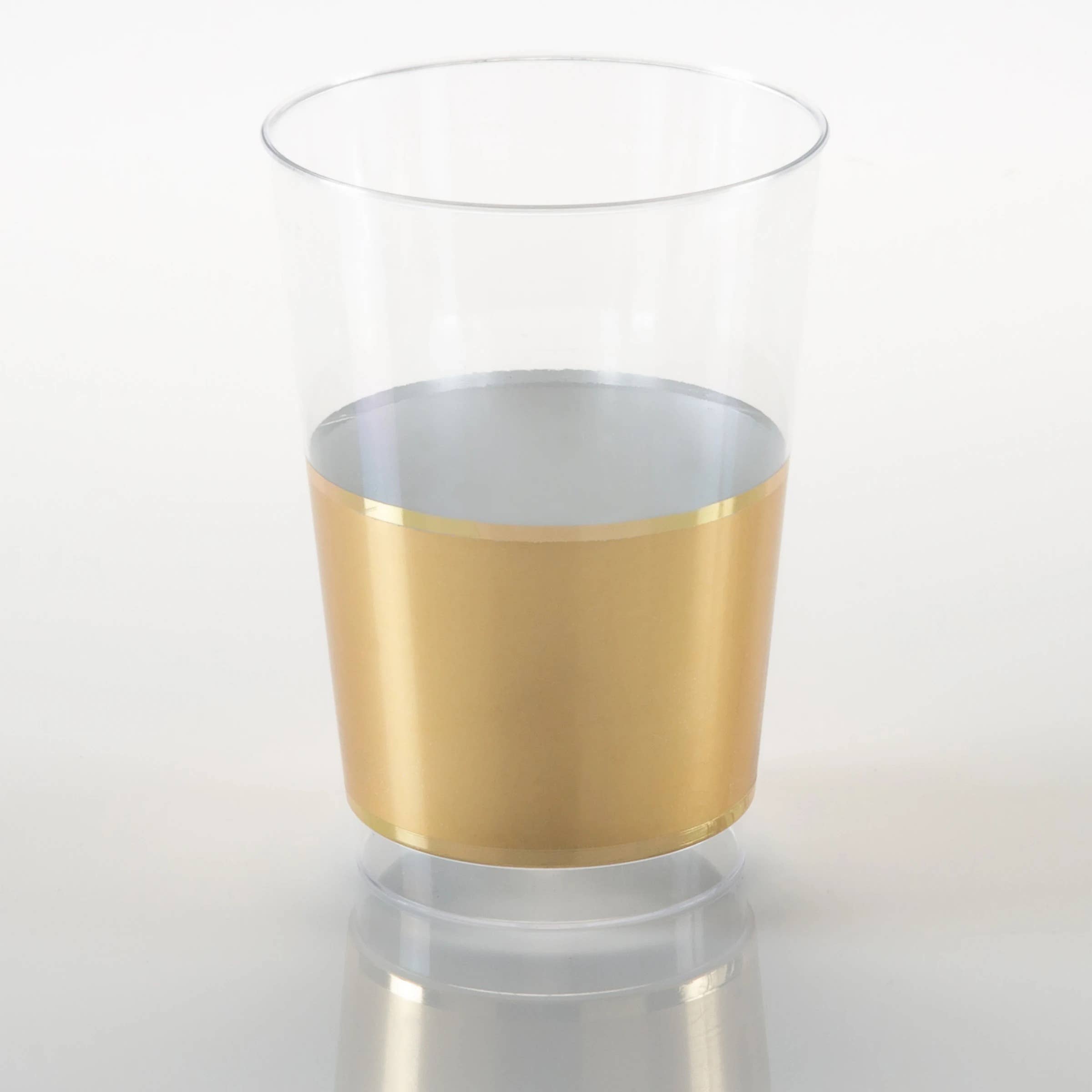 Gold Plastic Tumblers - 12 ounce (10 Count)
