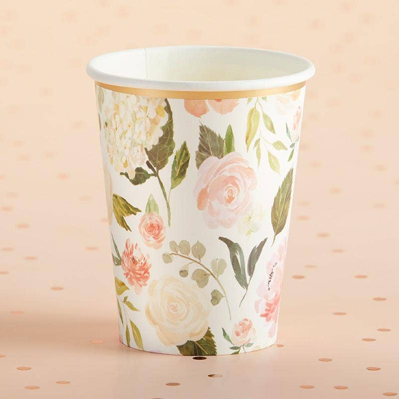 In Full Bloom Floral Paper Cups (8 pk)