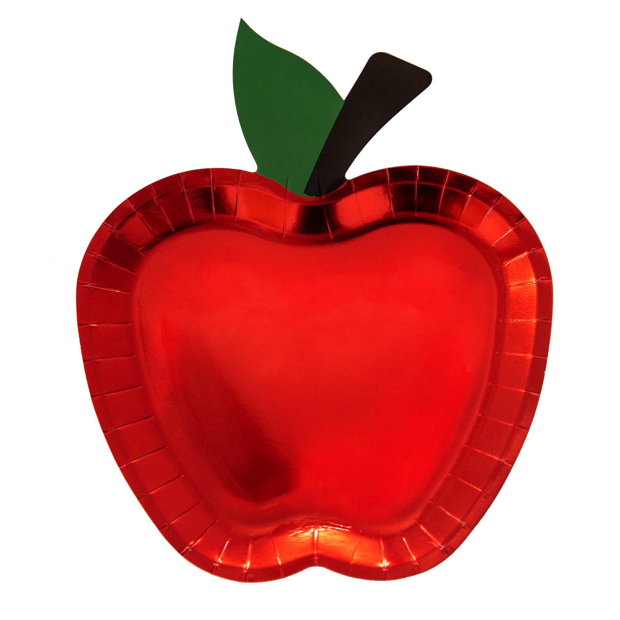 Apple Shaped Large Plates  (12 Count)