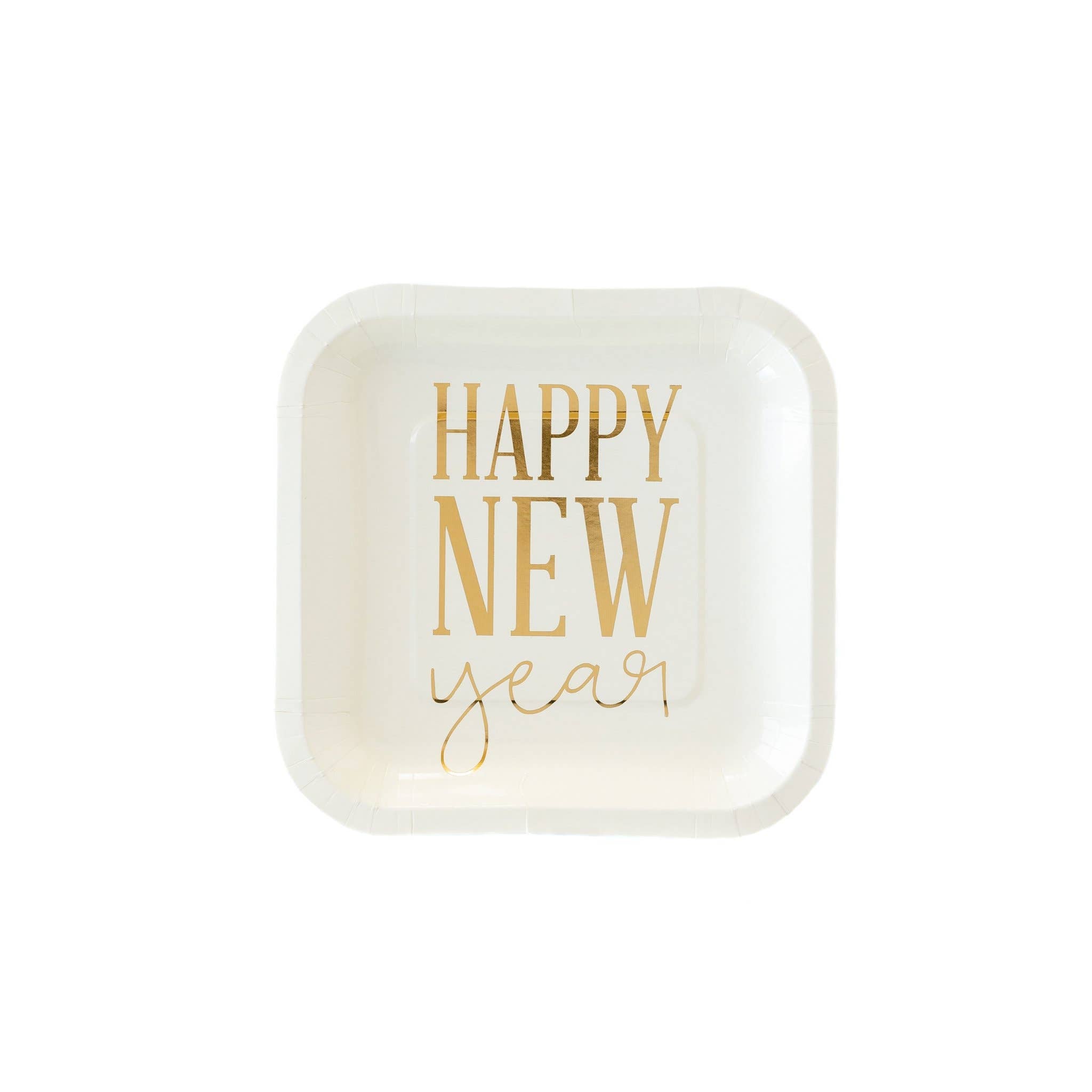 Happy New Year Square Plate