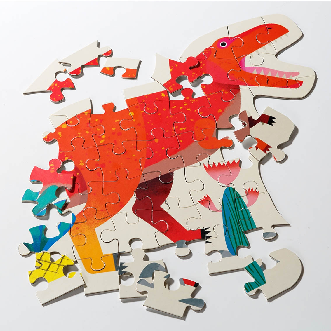 Party Dinosaur Shaped Puzzles