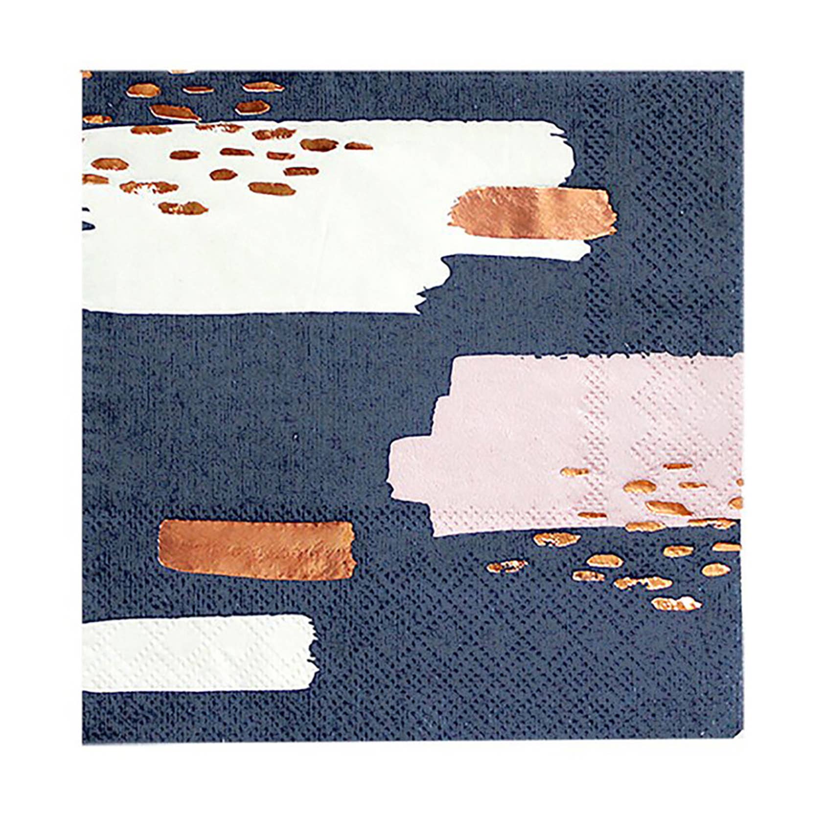 Erika Navy Abstract Lunch Paper Napkins (20 Count)