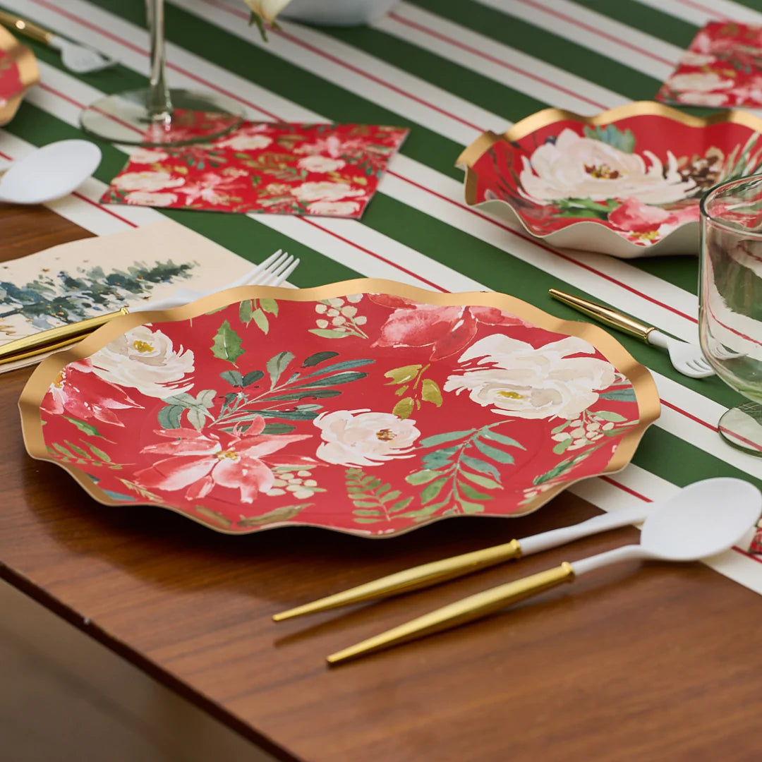 Winter Blossom Large Plate (8 Pack)