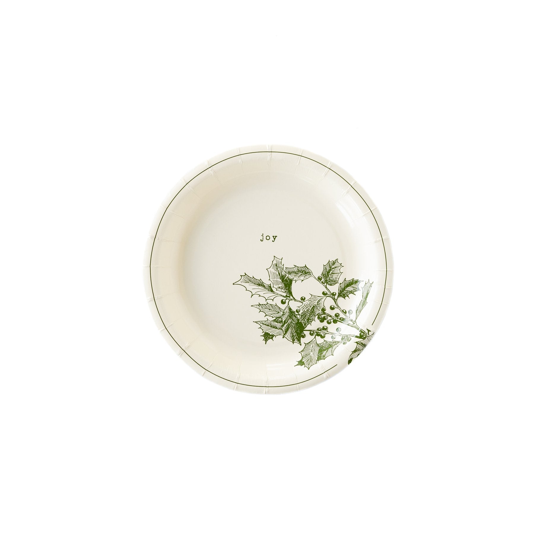 Classic Botanical Vignette Plate Set