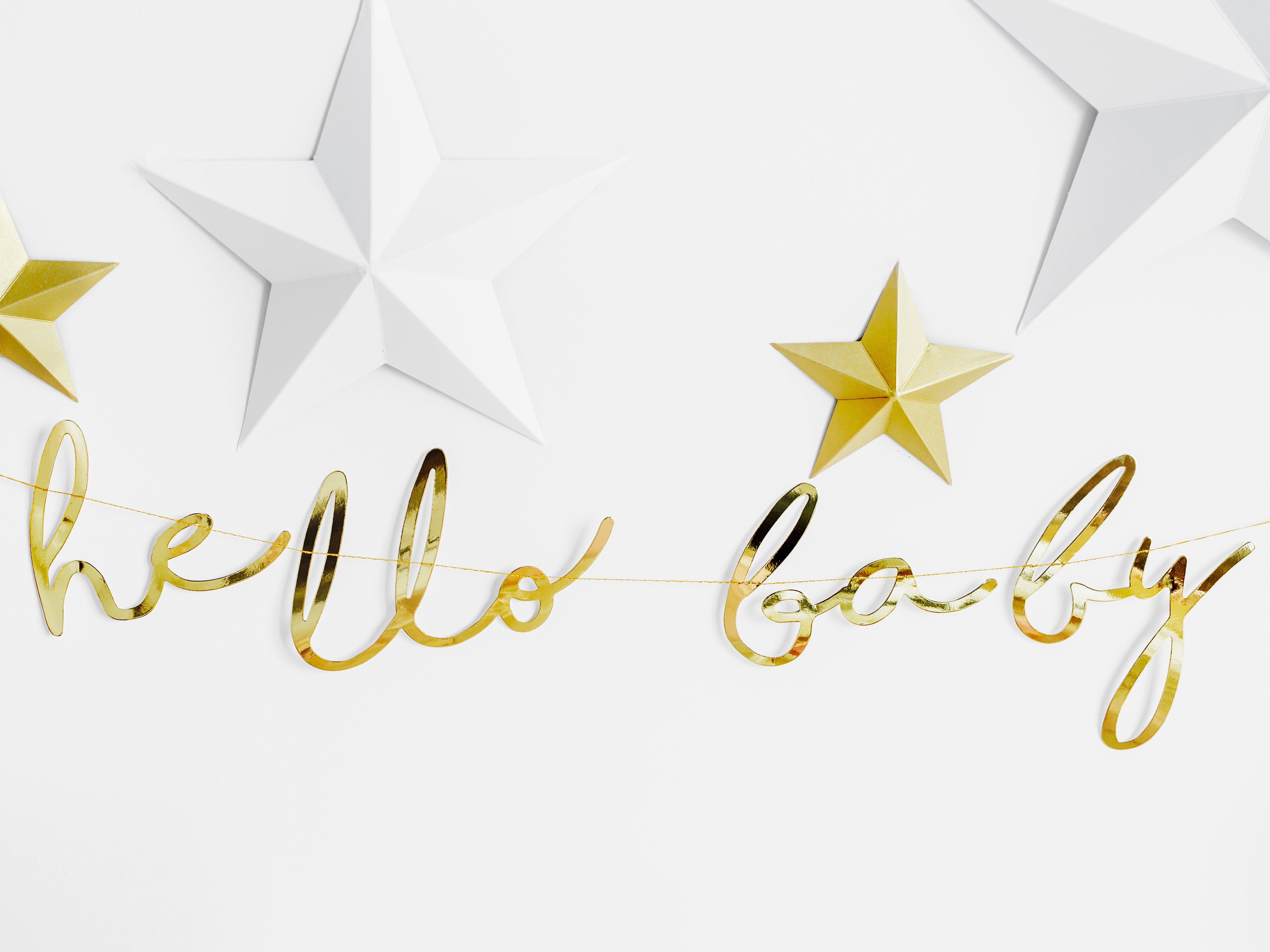 White Star Hanging Decorations (6 pk)