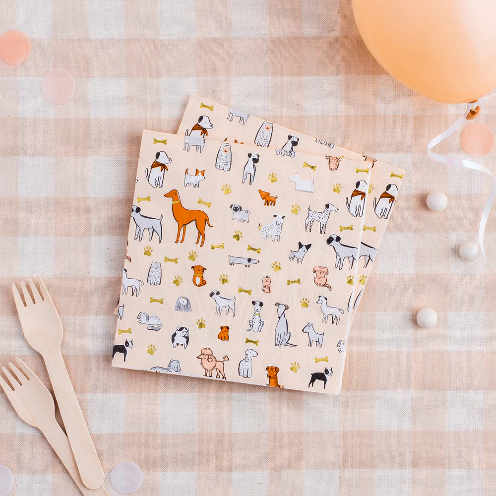 Bow Wow Large Napkins (16 Pk)