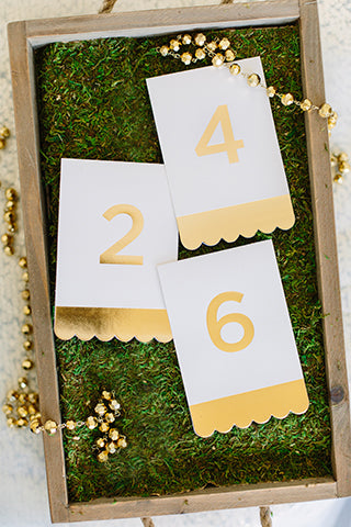 Fancy Number Tent Cards (24 pk)