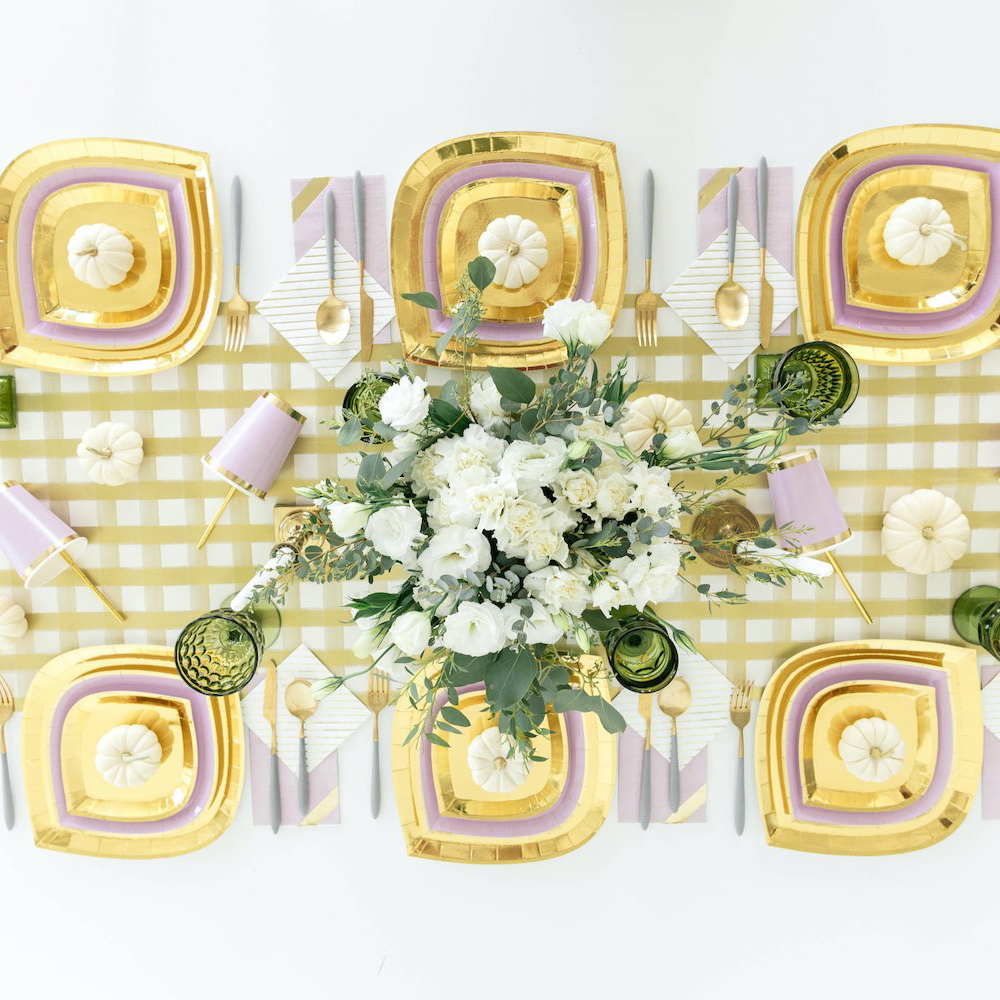 Posh Gold Foil Charger Plates (8 pk)