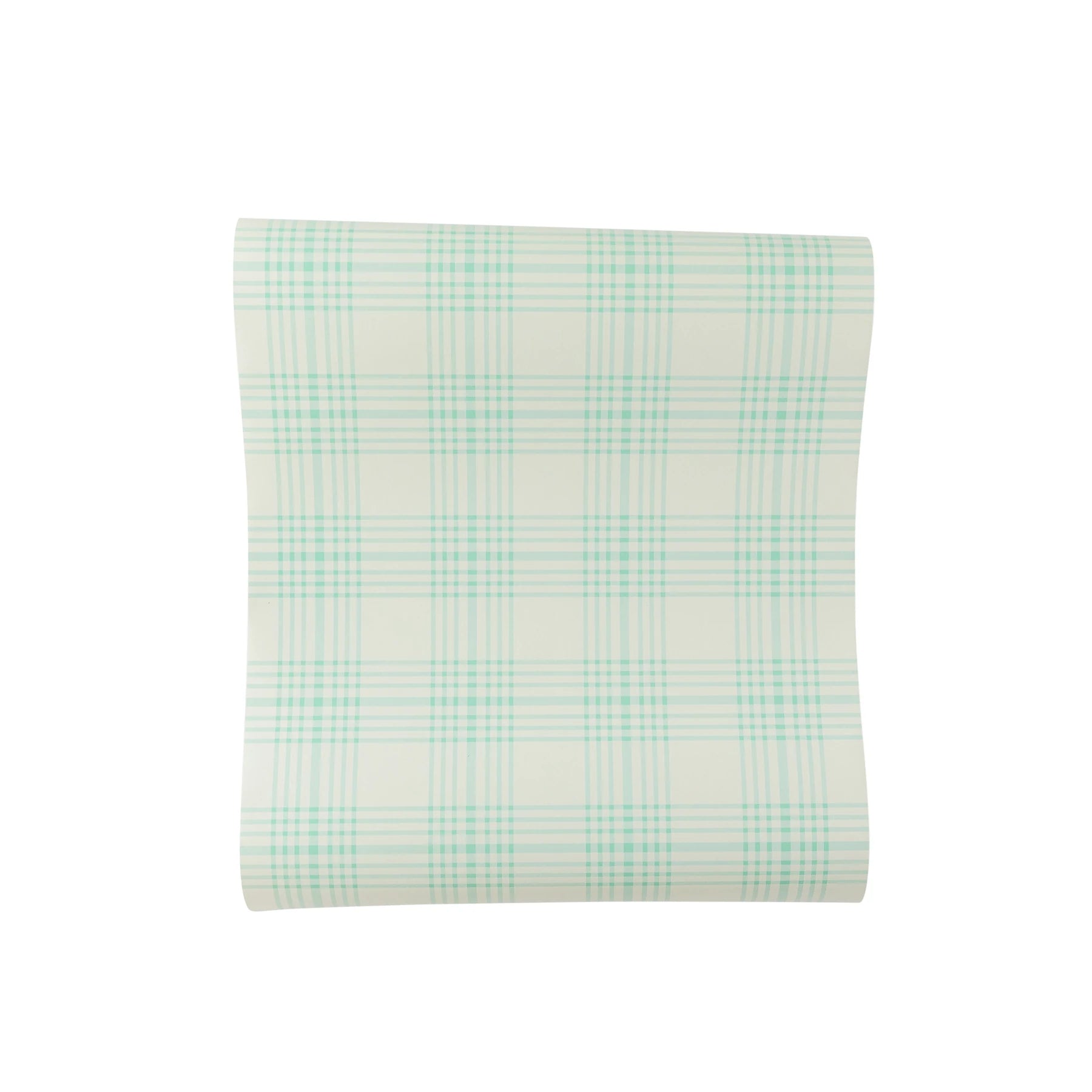 Blue Plaid Paper Table Runner (1 Count)