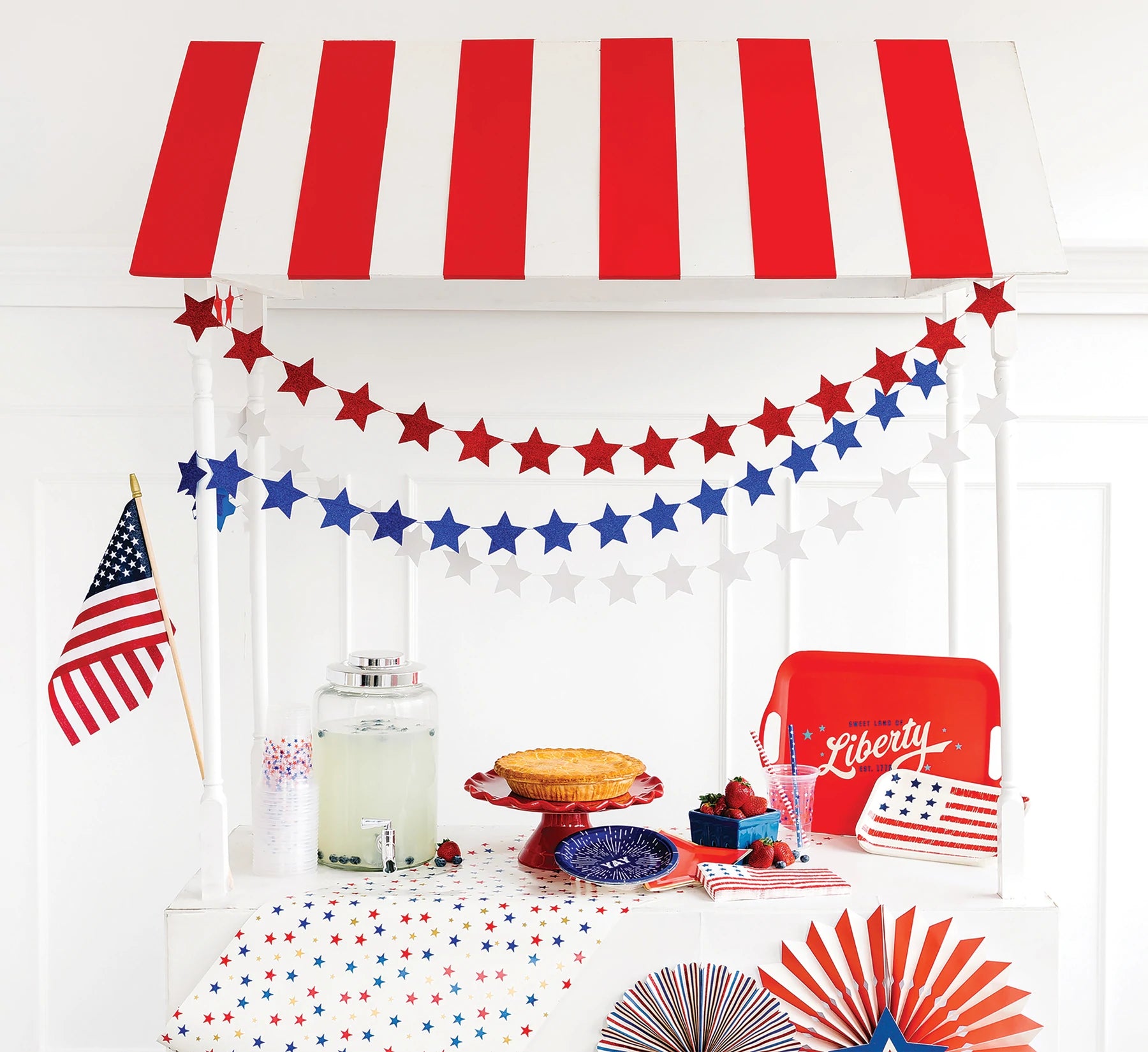 Multi Stars Paper Table Runner (1 Count)