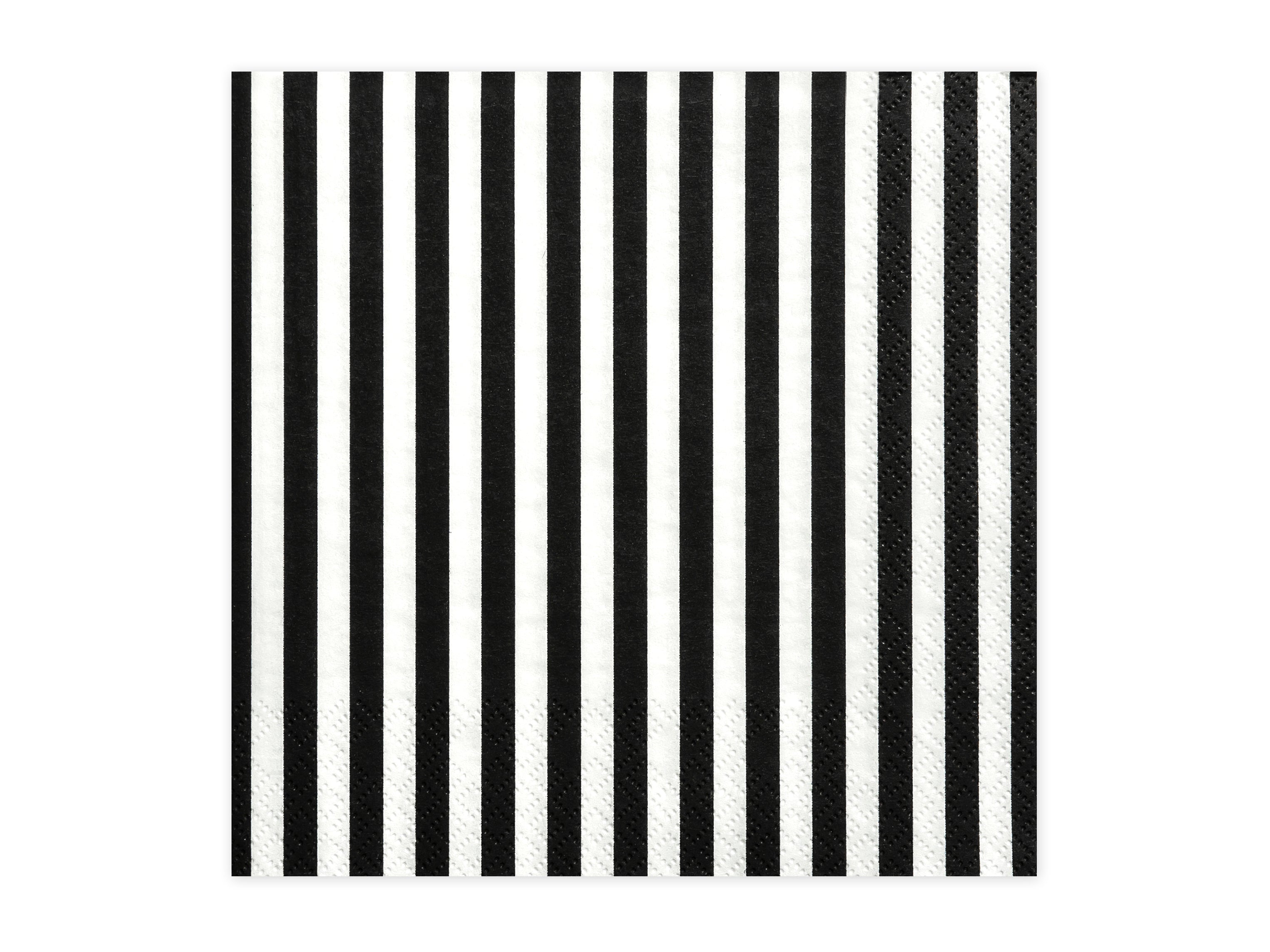 Black and White Striped Lunch Napkins (20 pk)