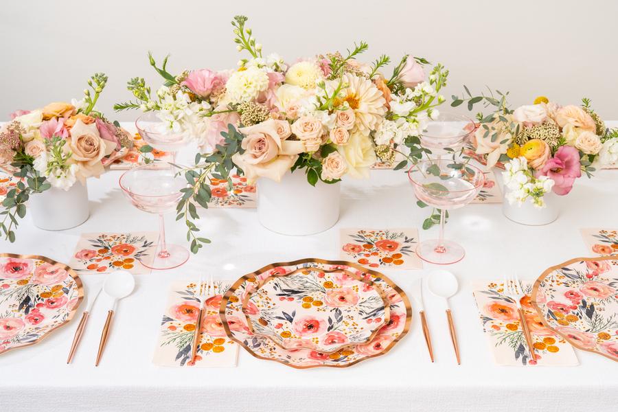 Blush Bouquet Dinner Napkins (20 pk)