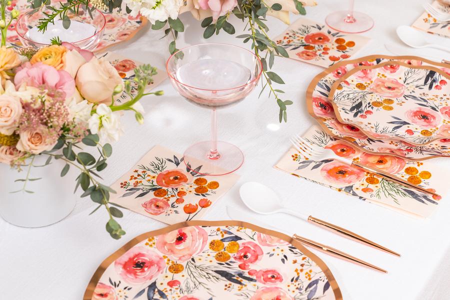Blush Bouquet Dinner Napkins (20 pk)