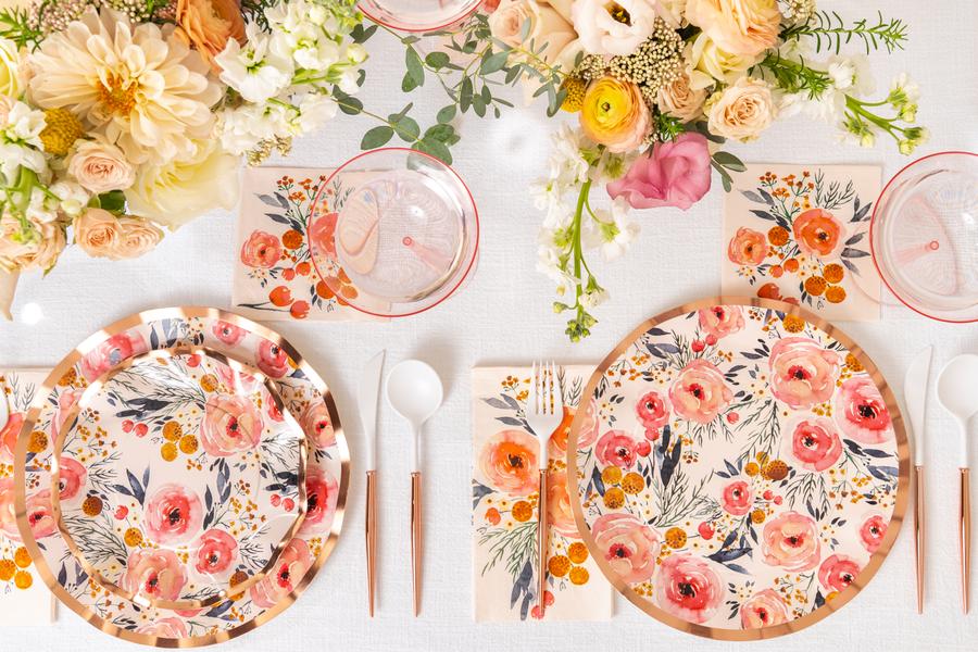 Blush Bouquet Cocktail Napkins (20 pk)