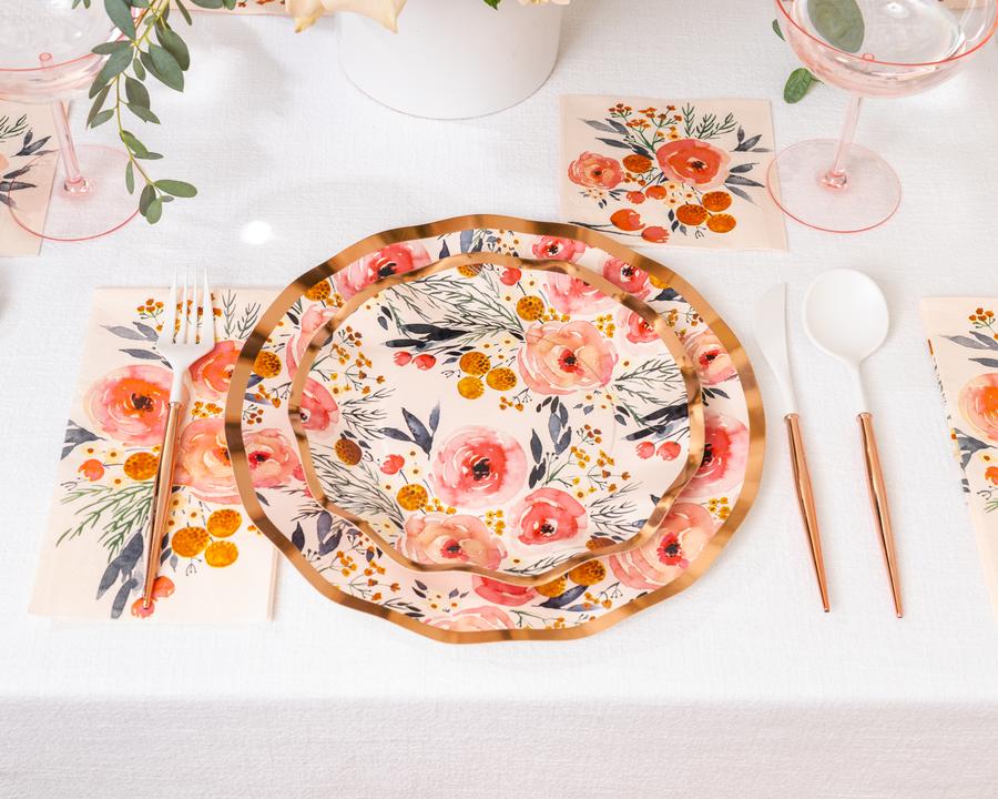 Blush Bouquet Small Plates (8 pk)