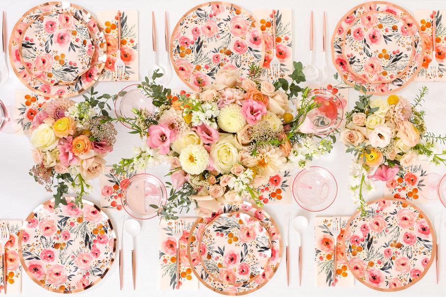 Blush Bouquet Small Plates (8 pk)