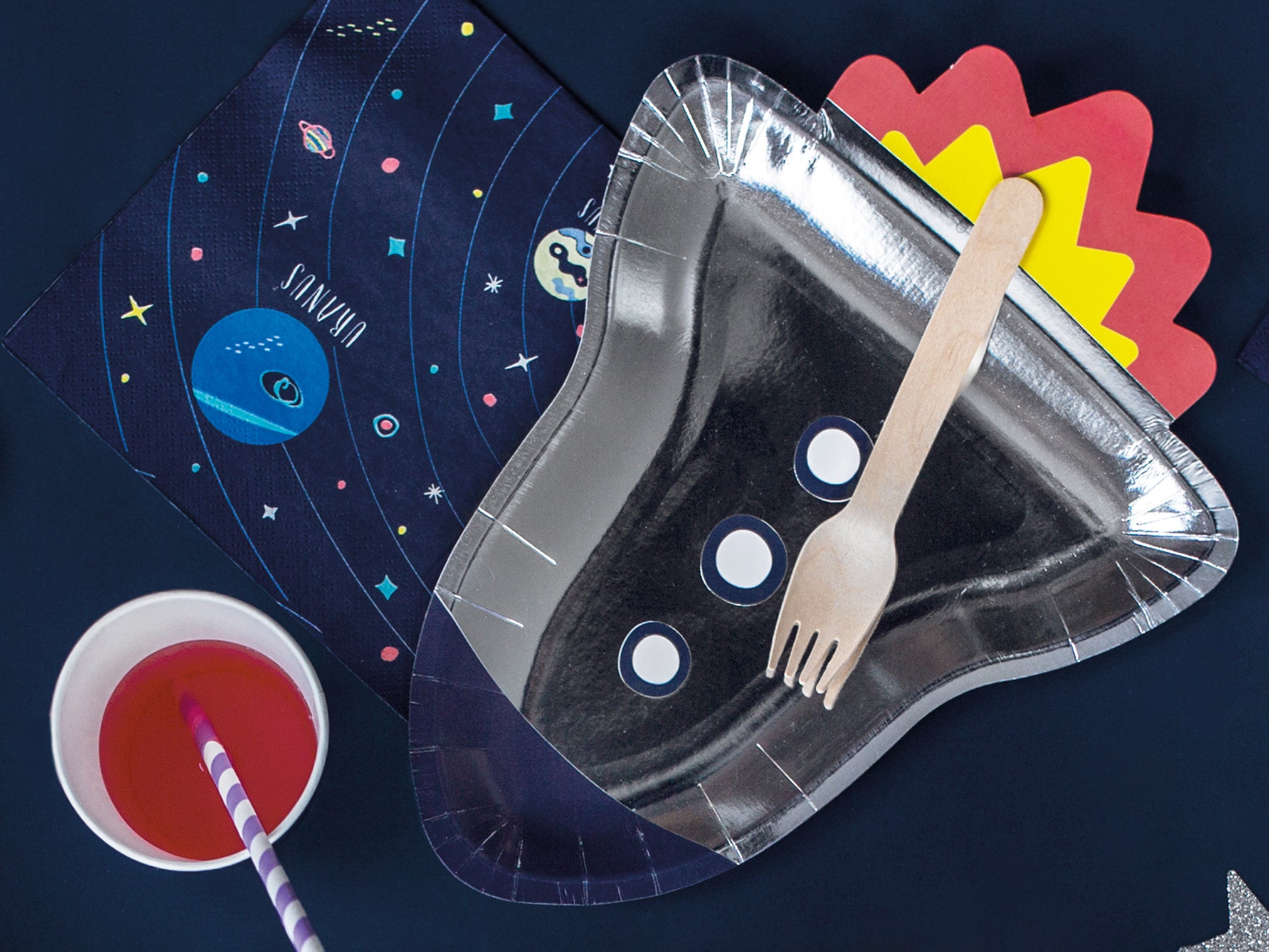 Space Rocket Plates (6 pk)
