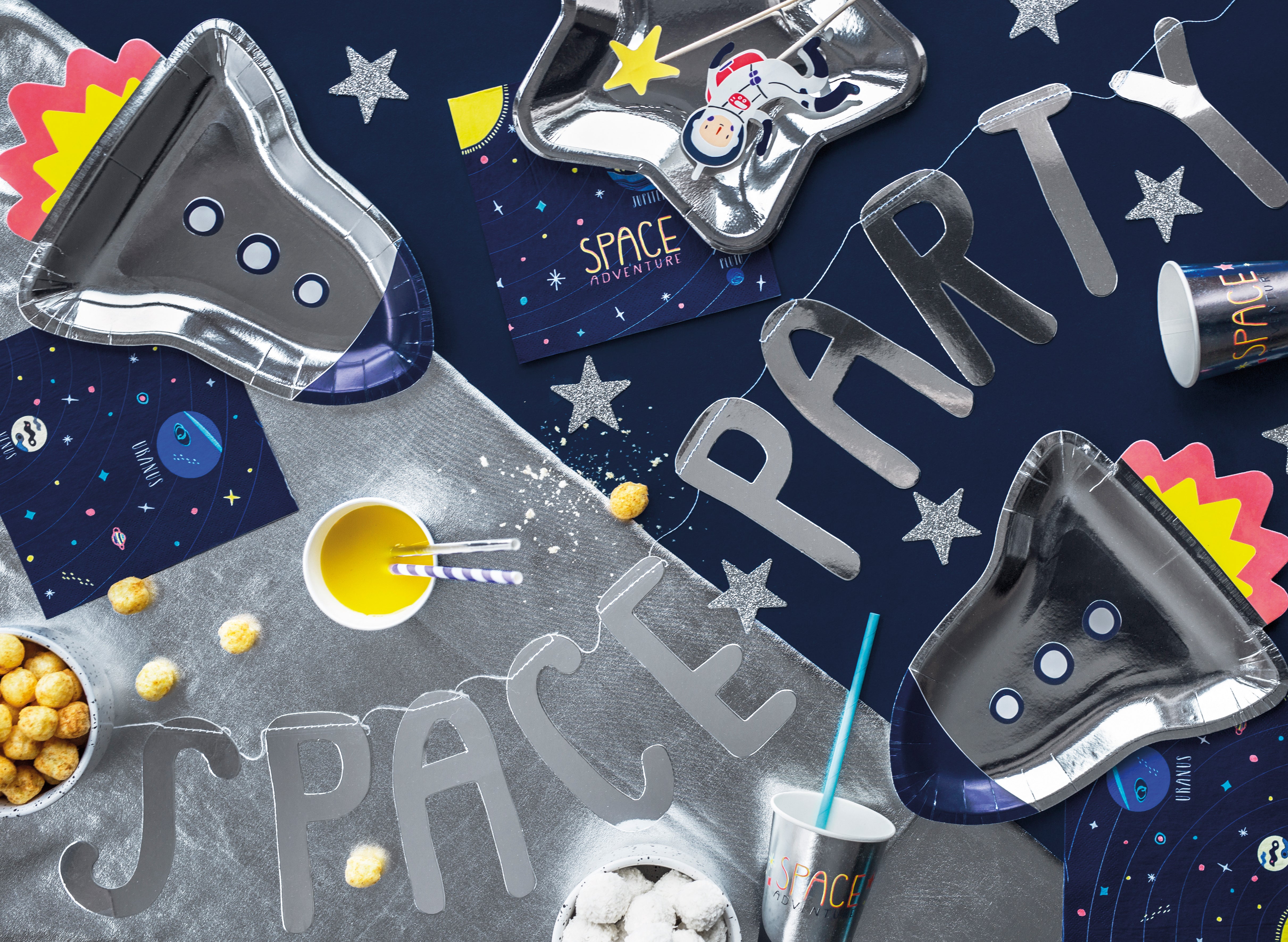 Space Rocket Plates (6 pk)