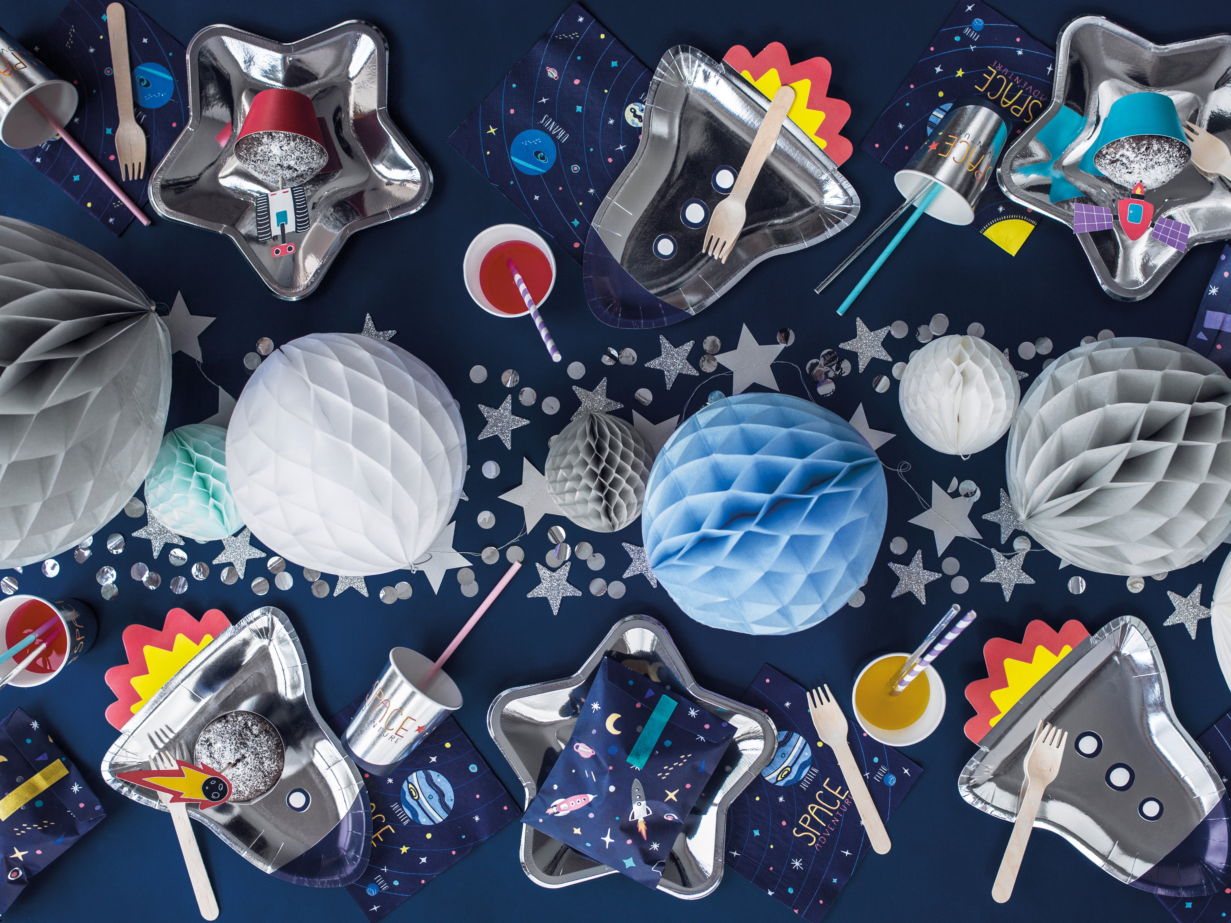 Space Rocket Plates (6 pk)