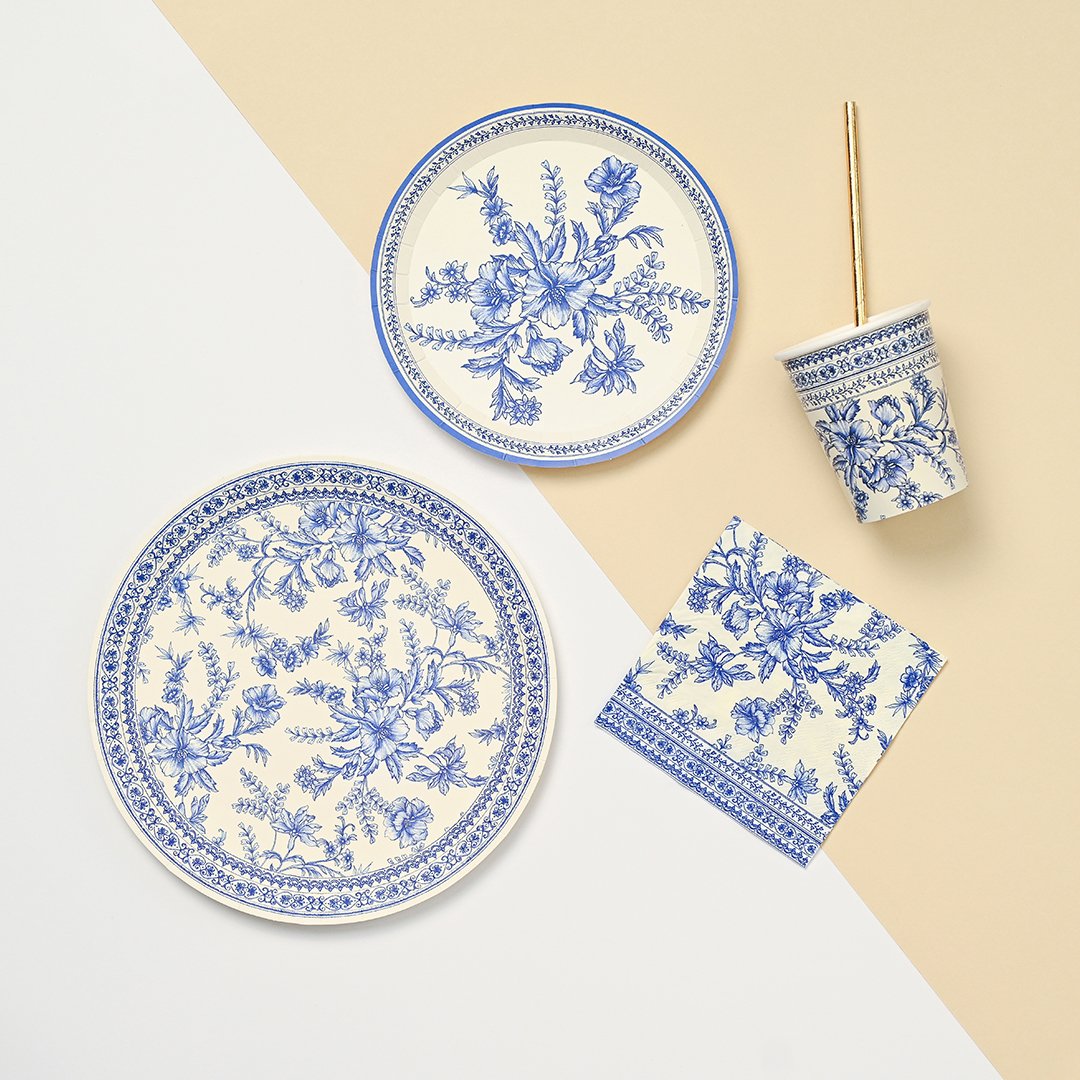 French Toile Paper Cocktail Napkins (25 pk)