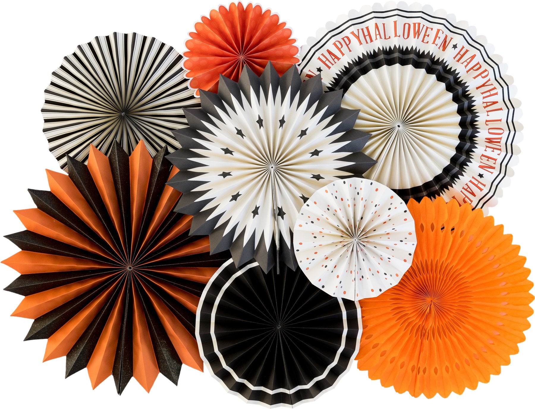 Vintage Halloween Fans (8 pk)