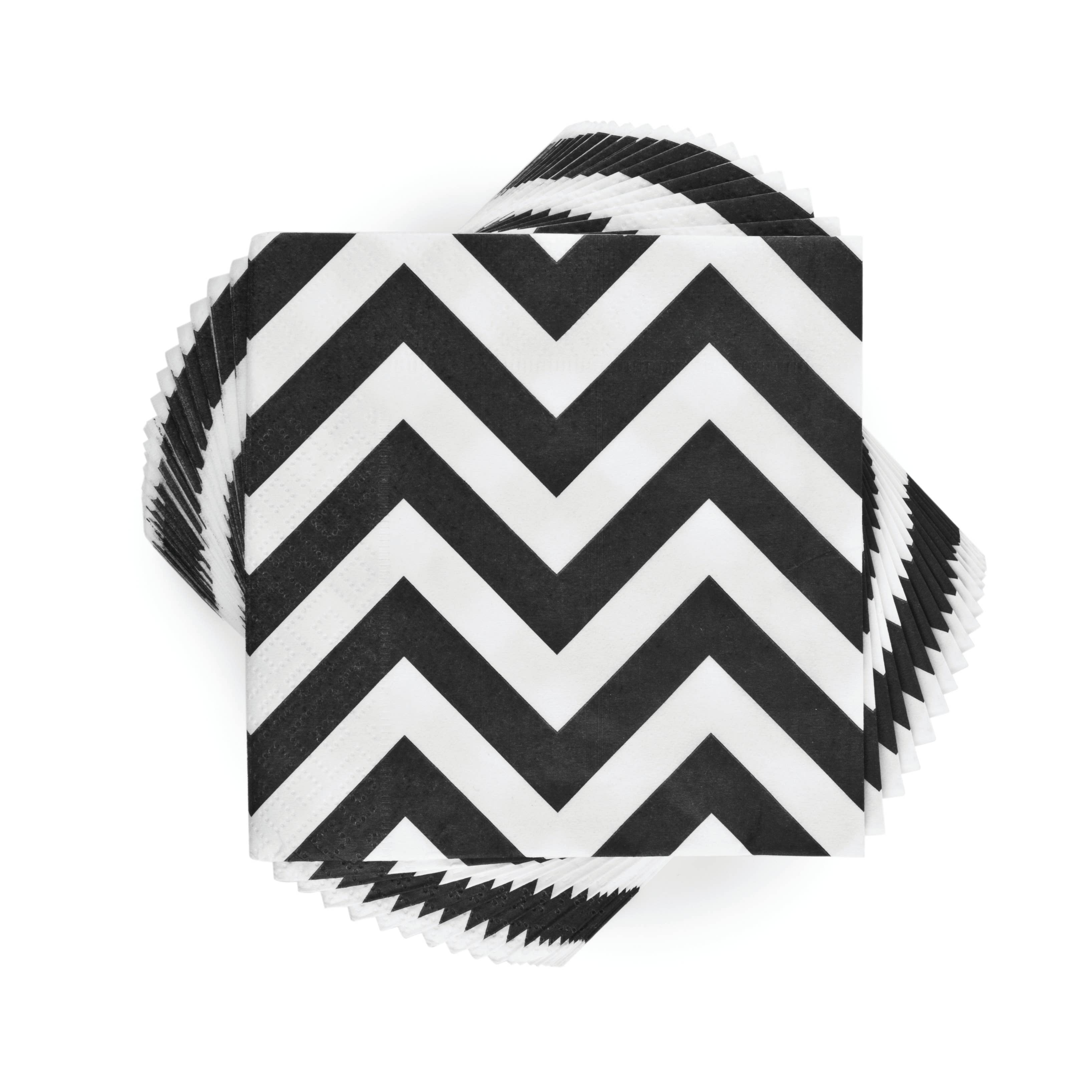 Black and White Chevron Napkins (20 pk)