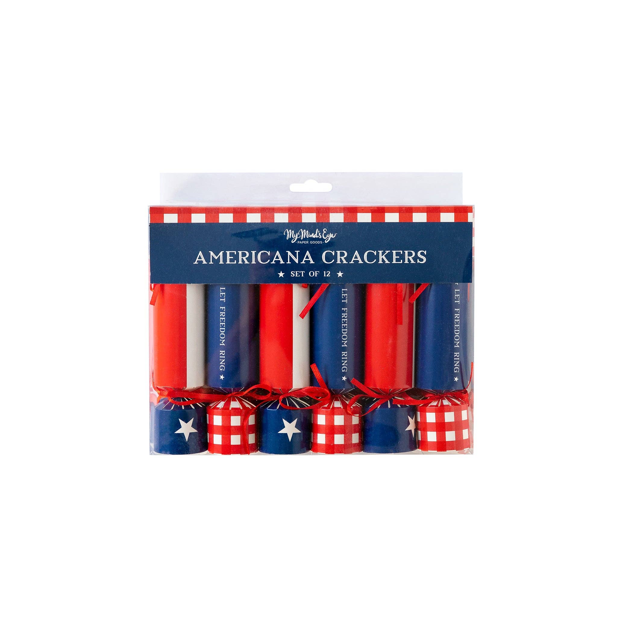 Americana Let Freedom Ring Crackers (Set of 12)