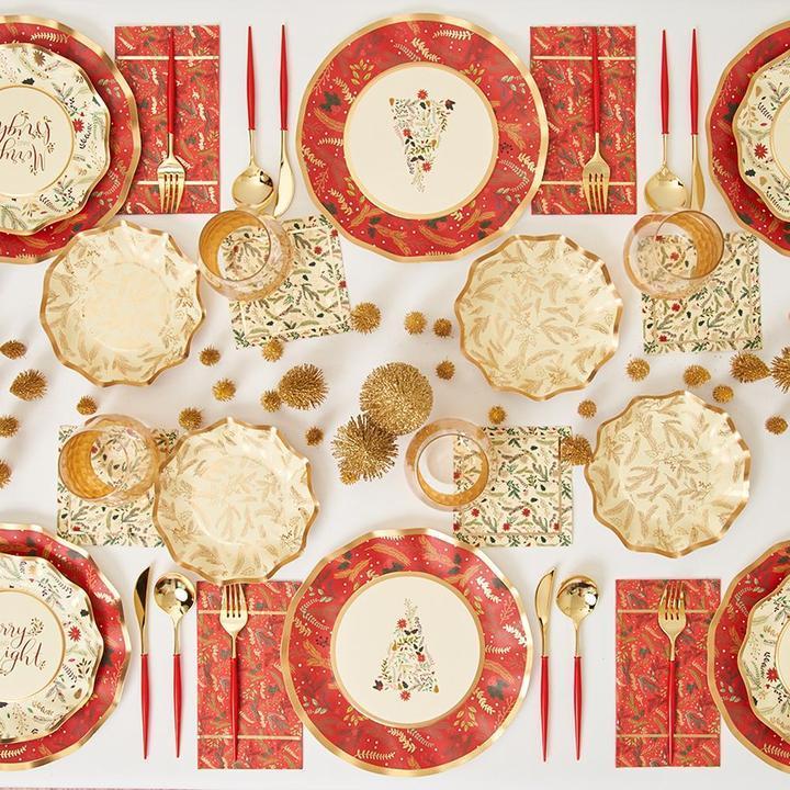 Holiday Elegance Beverage Napkins (20 pk)
