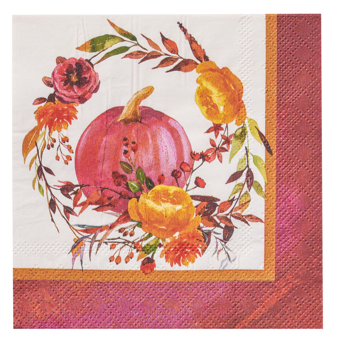 Harvest Bouquet Beverage Napkin (20 pk)