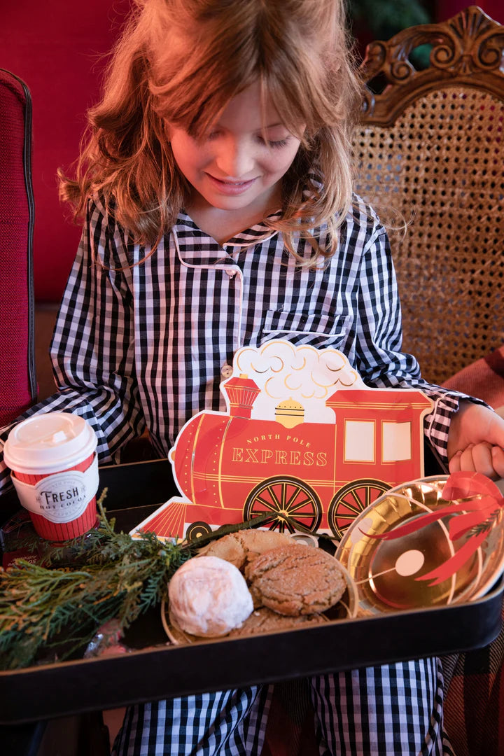 North Pole Express Jingle Bell Small Plate (8 Count)